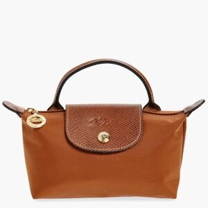Longchamp Le Pliage Nylon Canvas Cosmetic Case (Mini Purse) Like New Used Once